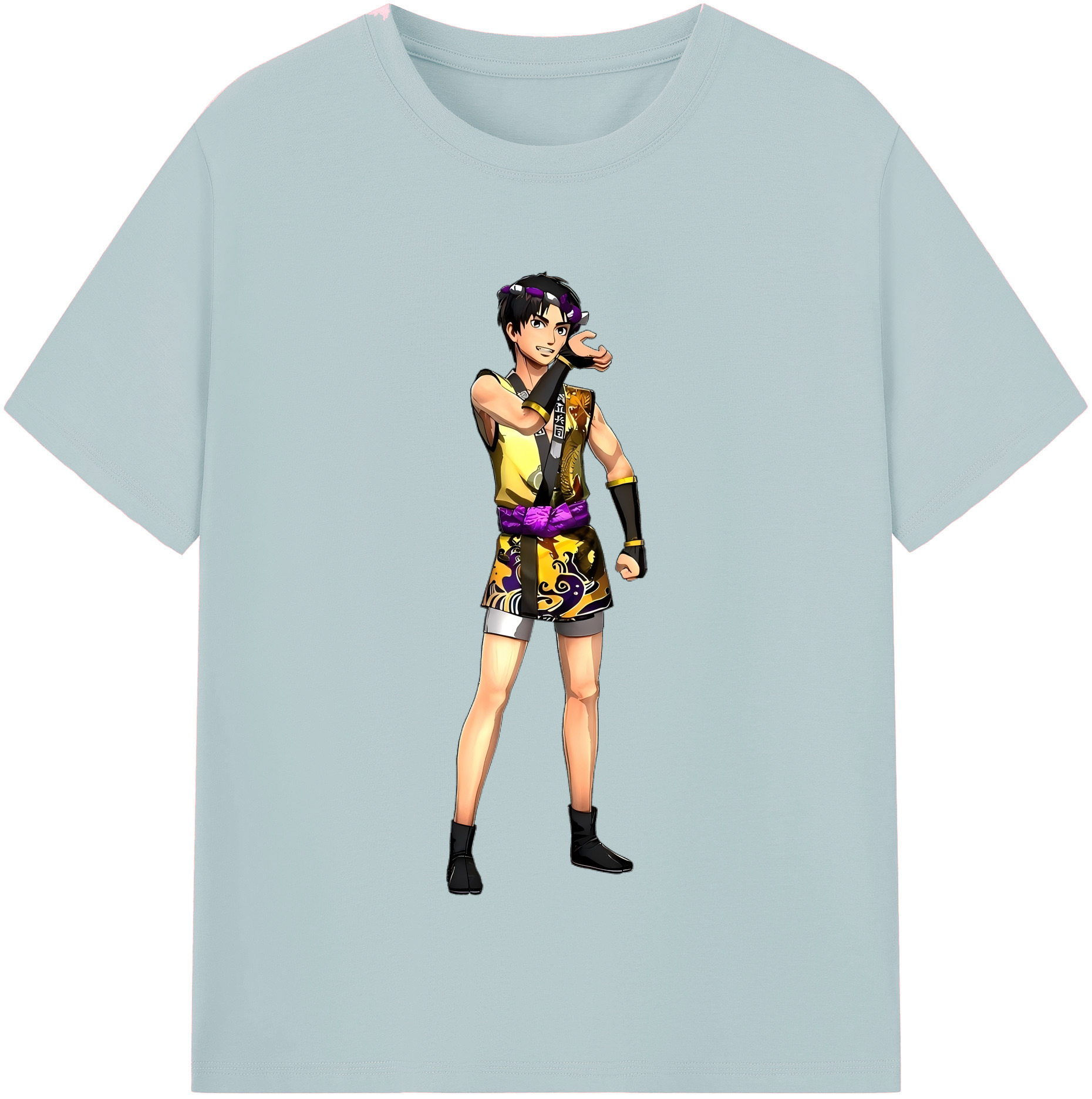 （画像用） 進撃の巨人 リヴァイ·アッカーマン Attack on Titan Levi Ackerman 綿100％半袖Tシャツ（フロントプリント）